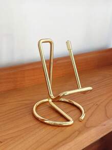 1pc Rose Gold Mobile Phone Holder - Gold - View 3