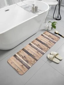 1 Miếng Bằng gỗ In Thảm nhà tắm - Màu Khaki - Xem 3