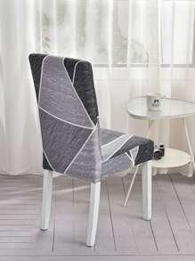 1pc Geometric Pattern Chair Cover