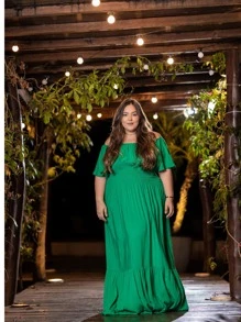 Plus Size Dresses - 綠色 - 查看 4