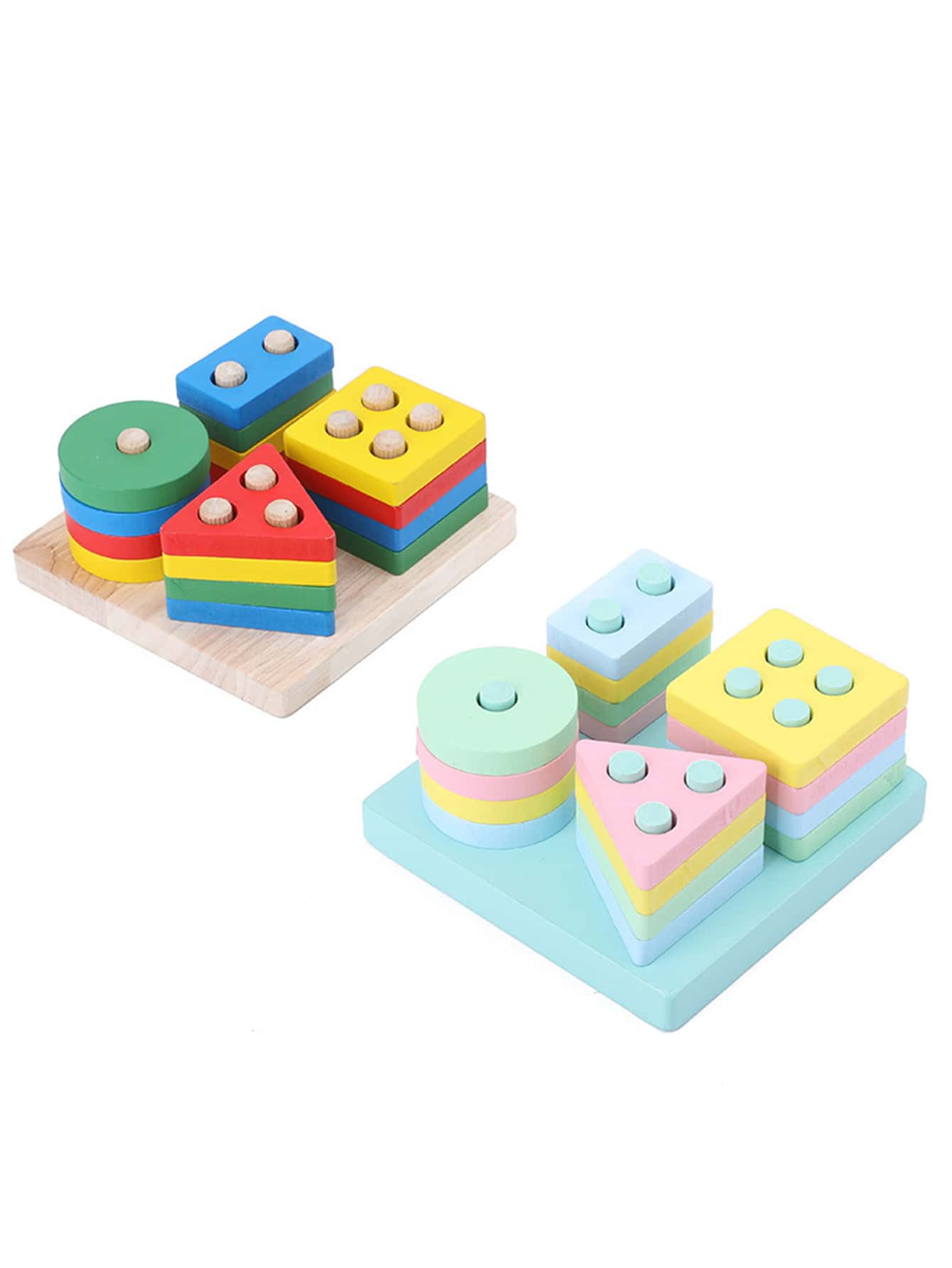 لغز هندسي خشبي للديكور الكريسماسي، لعبة تطابق للمع...