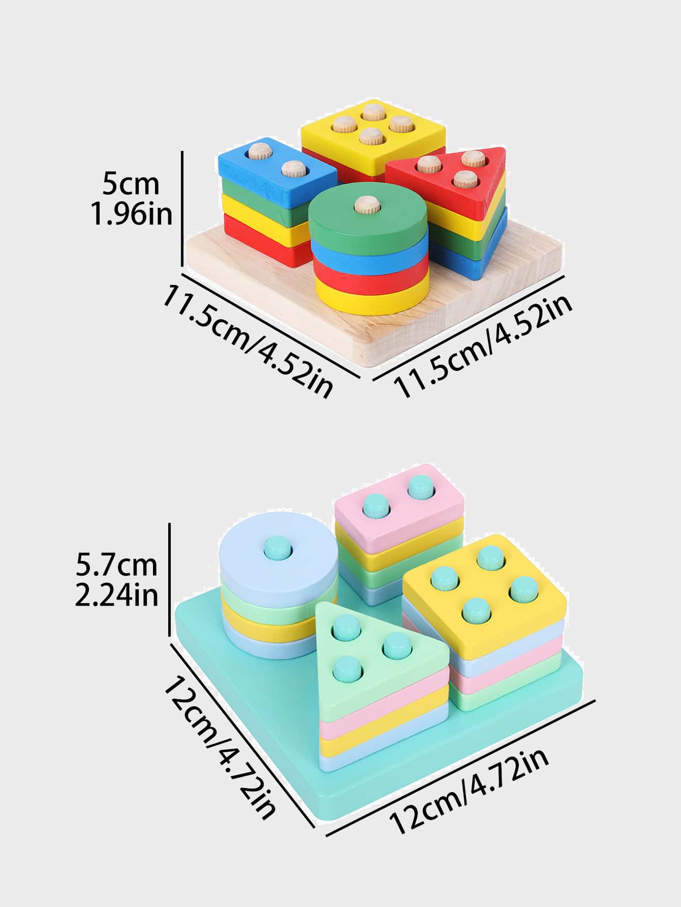 لغز هندسي خشبي للديكور الكريسماسي، لعبة تطابق للمع...