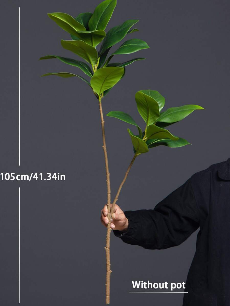 74140cm Large Artificial Magnolia Tree Fake Rubber Plants Plastic