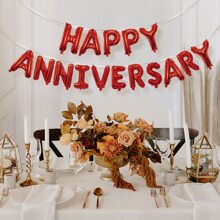 16入組黑色週年慶派對紅色的氣球套裝 - 紅色 - 查看 1