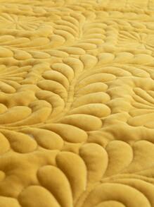 1 件毛绒刺绣地垫，客厅/卧室，防尘防刮，装饰地毯，简约时尚风格，适合所有季节 - 黃色 - 查看 4