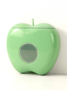 1 pieza Caja de almacenamiento verde en forma de manzana - Verde - Ver 1