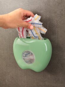 1 pieza Caja de almacenamiento verde en forma de manzana - Verde - Ver 4