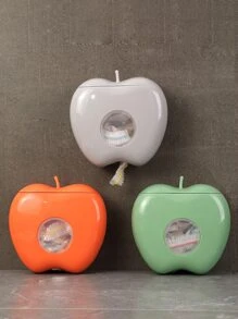 1 pieza Caja de almacenamiento verde en forma de manzana - Verde - Ver 2