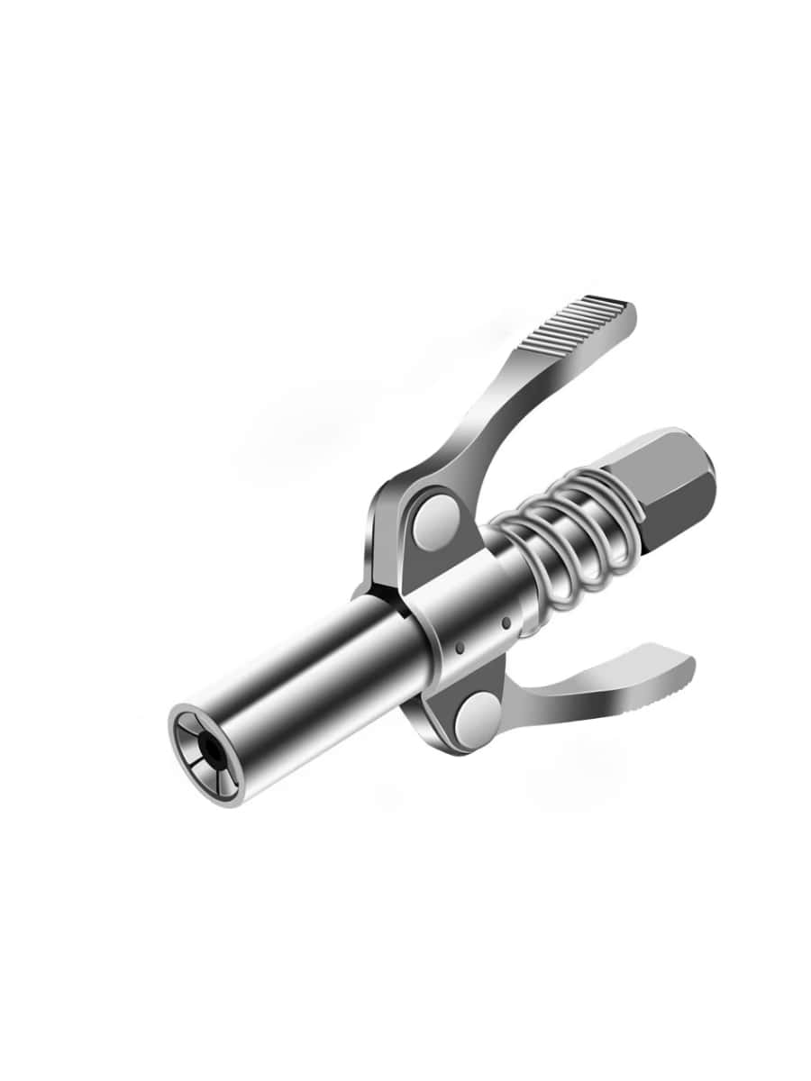 Grease Guns Zerk Fittings Couplers High Pressure Long Nozzles With Locking Jaws, Manual/electric