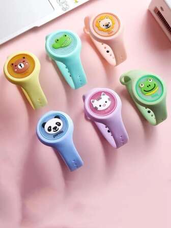 5pcs/10pcs Random Animal Shaped Silicone Birthday Party Decoration Bracelet