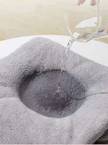 1pc Cartoon Printed Children's Hooded Bath Towel - Grey - View 6