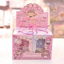 古卡索日程表套装、儿童DIY不对称古卡索吊坠、可爱宠物防水贴纸、手拿礼盒套装