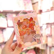 古卡索日程表套装、儿童DIY不对称古卡索吊坠、可爱宠物防水贴纸、手拿礼盒套装