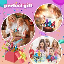 1pc Random Color Creative Robot Shaped Stretchable Tube Decompression Toy