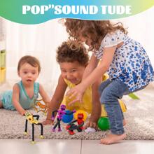 1pc Random Color Creative Robot Shaped Stretchable Tube Decompression Toy
