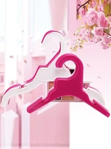 5入組狗衣服塑膠衣架寵物衣架在隨機色