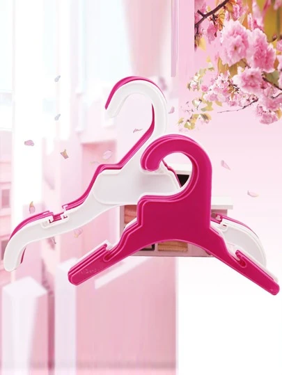 5入組狗衣服塑膠衣架寵物衣架在隨機色