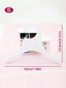 5入組狗衣服塑膠衣架寵物衣架在隨機色