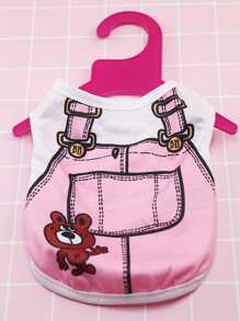 5入組狗衣服塑膠衣架寵物衣架在隨機色