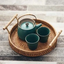 Creative Golden Rim Cherry Blossom Pattern Ceramic Bowl, Household Tableware Set