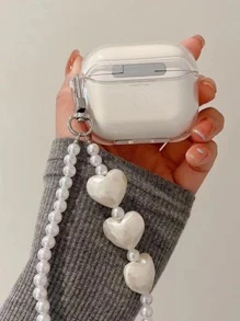 Sommerlicher Apple-Blumen-Muster Klarsichtschutz für mit Schlüsselband, Kawaii-Design