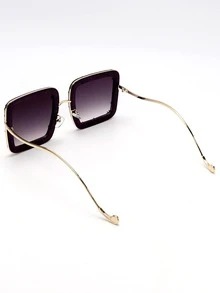 1 件仿制糖果碎糖注射器造型聚合物粘土猫眼时尚眼镜 - 漸層 - 查看 5