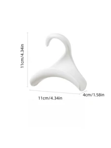 1入組拱形衣櫃掛鉤，用於帶提手包袋，可用作領帶或圍巾掛鉤，多功能衣櫃收納袋 - 白色 - 查看 5