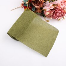 5m/roll Green Jute Burlap Ribbon For Wedding Party Decoration, Diy  Ornament, Gift Wrapping, Bouquet Packaging - Olive Green - View 1
