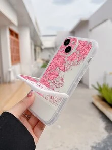 印花透明手機殼帶底座 - 彩色 - 查看 5