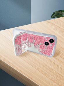 印花透明手機殼帶底座 - 彩色 - 查看 6