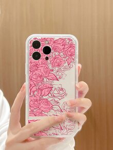 印花透明手機殼帶底座 - 彩色 - 查看 3