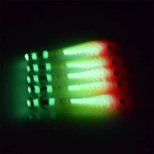 JTUUWRAP 5入組10cm/6g發光烏賊魷魚辣椒,海釣鈎,釣魚餌模擬蝦和魚餌,釣魚配件 - 綠色 - 查看 5