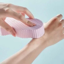 1pc Pink Matte Cosmetic Sponge, Painless - Pink - View 2