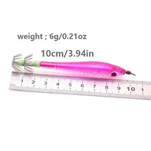JTUUWRAP 5入組10cm/6g發光烏賊魷魚辣椒,海釣鈎,釣魚餌模擬蝦和魚餌,釣魚配件 - 綠色 - 查看 6