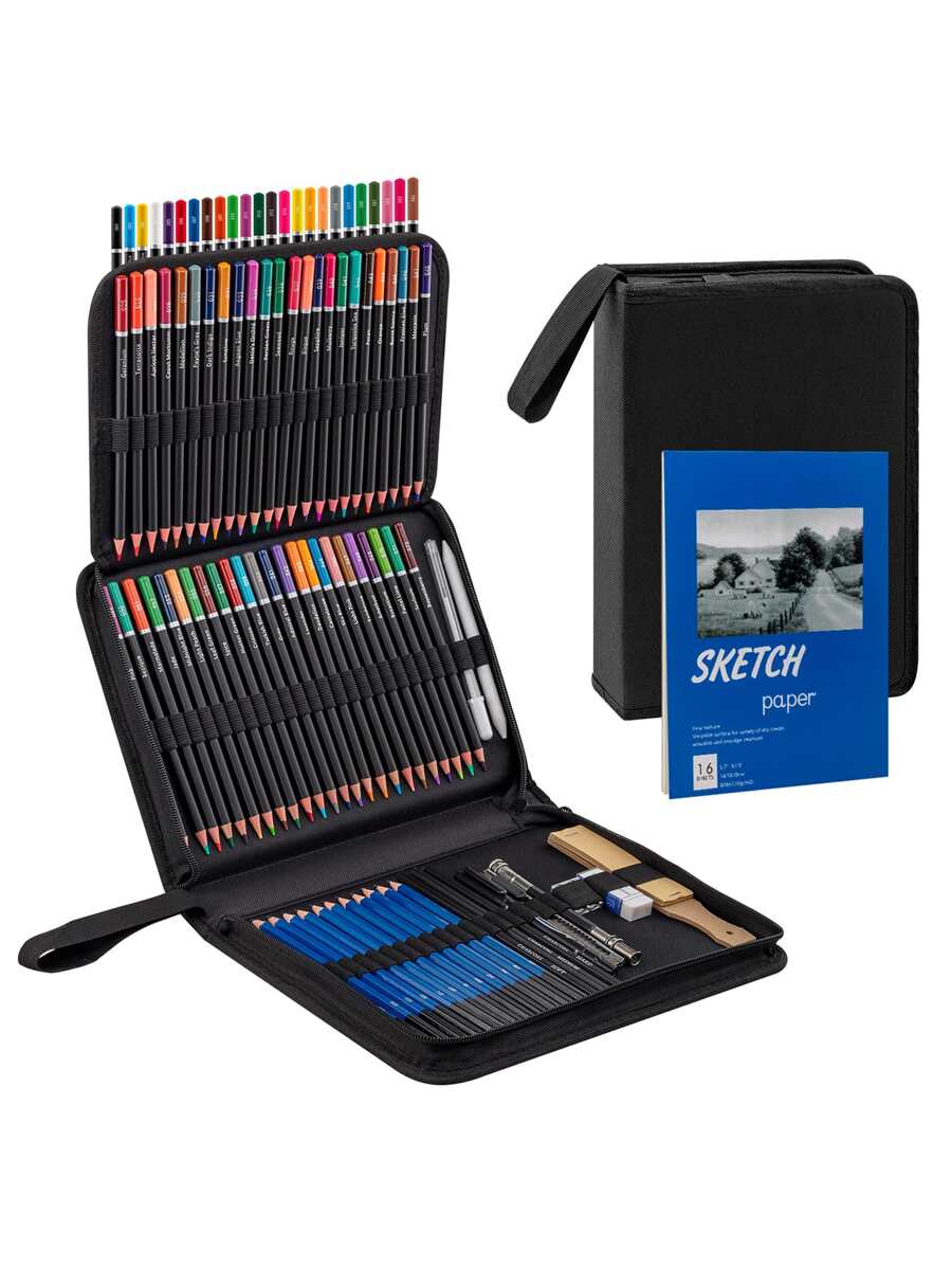 72色鉛筆木炭筆套裝（96件套）