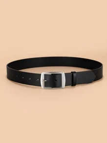 1 件大号带扣 PU 皮带 夏季、秋季、万圣节 - 黑色 - 查看 2