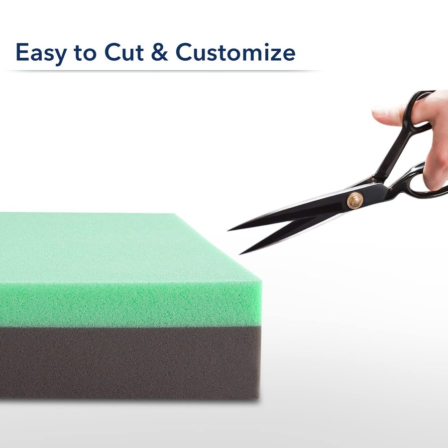 Mattress Topper RV Bunk (34" x 75"), 4Inch Memory Foam Mattress Topper