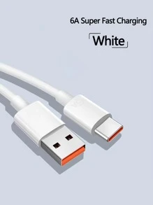 1 pieza Cable de carga y datos Tipo C 6A