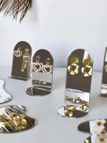 2 piezas Soporte de exhibición de joyería, Portaaturas - Plateado - Ver 1