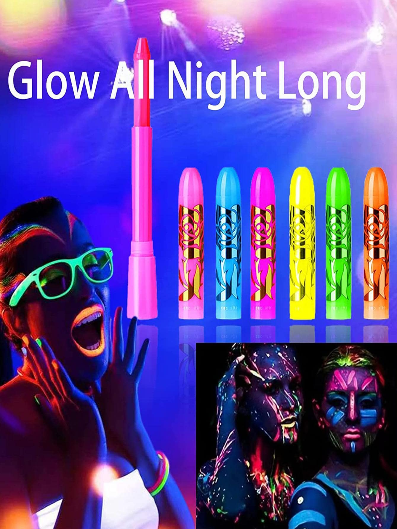 12pcs glow in the dark body paint SHEIN USA