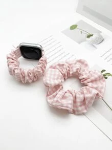 女式印花髮圈和錶帶，兼容 Apple Watch Ultra/se/8/7/6/5/4/3/2，49 毫米/45 毫米/44 毫米/42 毫米/40 毫米/41 毫米/38 毫米 - 彩色 - 查看 1