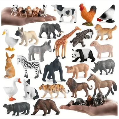 24pcs Animal Model Room Decor, Animal Toys, Toys, Children Toys
