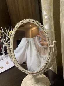 1 Miếng Phong cách Vintage Gấp đôi Gương Bàn làm việc Xoay Gương trang điểm Đối với Ký túc xá , Phòng ngủ Với Đơn giản Và Thanh lịch Thiết kế - Hồng - Xem 6