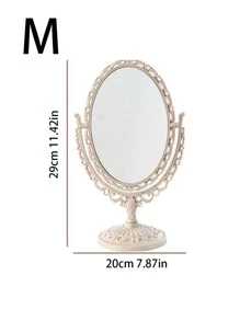 1 Miếng Phong cách Vintage Gấp đôi Gương Bàn làm việc Xoay Gương trang điểm Đối với Ký túc xá , Phòng ngủ Với Đơn giản Và Thanh lịch Thiết kế - Hồng - Xem 8