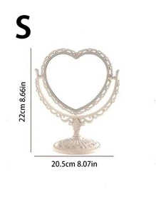 1 Miếng Phong cách Vintage Gấp đôi Gương Bàn làm việc Xoay Gương trang điểm Đối với Ký túc xá , Phòng ngủ Với Đơn giản Và Thanh lịch Thiết kế - Hồng - Xem 7