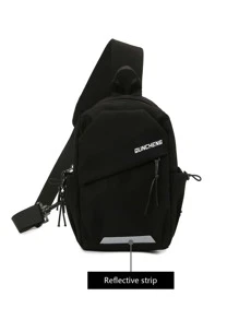Myco Bolso bandolera pequeño con gráfico de letra casual para la vida diaria, bolso de pecho con gran capacidad para deportes al aire libre y almacenamiento de teléfonos, regalo para hombres y mujeres, riñonera informal para el primer día de escuela, regalo de Navidad o San Valentín