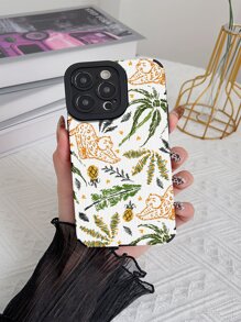 Custodia per telefono con modello leopardo - Multicolore - Visualizzare 1