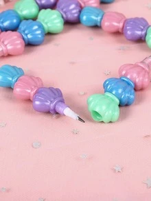 4pcs Shell Design Pencil - Multicolor - View 3