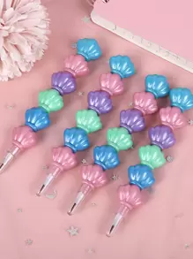 4pcs Shell Design Pencil - Multicolor - View 1