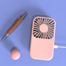 1入組迷你USB可充電扇,適用於家庭和戶外使用 - 粉色 - 查看 3